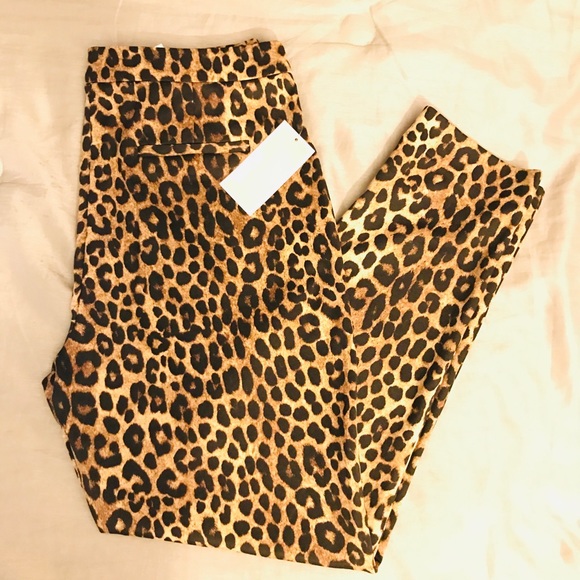 MICHAEL Michael Kors Leopard Print Pull On Pants - Picture 3 of 8